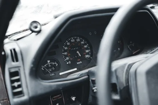 car dashboard fuel gauge