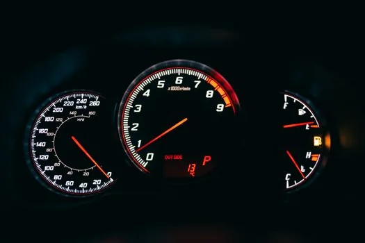 car dashboard speedometer