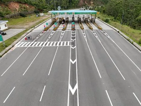 highway toll gate hipass lane car dashboard