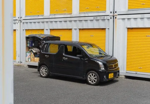 Japan compact rental car parking lot travel budget