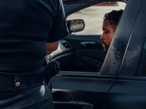 traffic enforcement fine notice inside a car