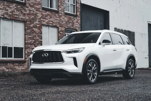 white electric suv