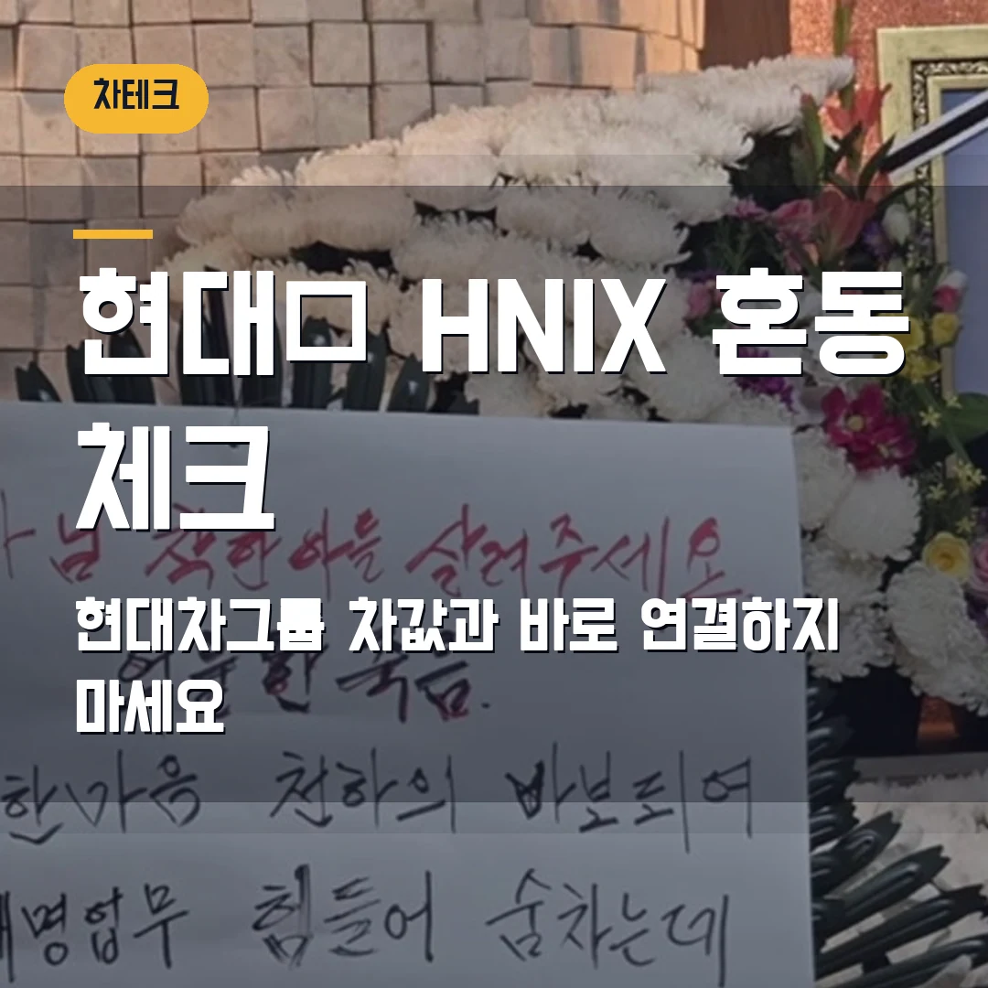 현대家 HNIX 최대주주 보도 2026 — 현대차그룹·차값과 헷갈리면 안 되는 이유