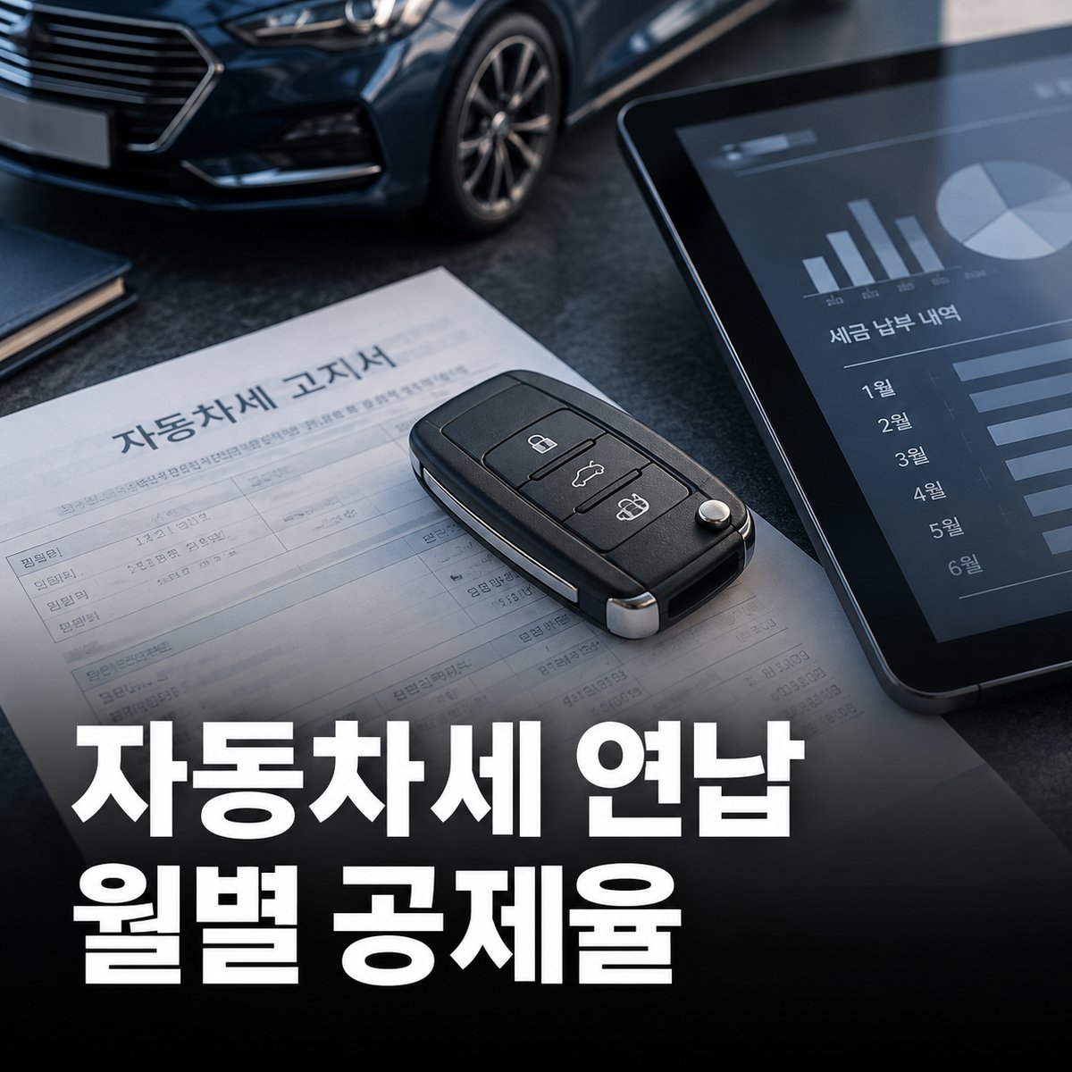 자동차세 연납, 1·3·6·9월 공제율과 위택스·이택스 신청 안내