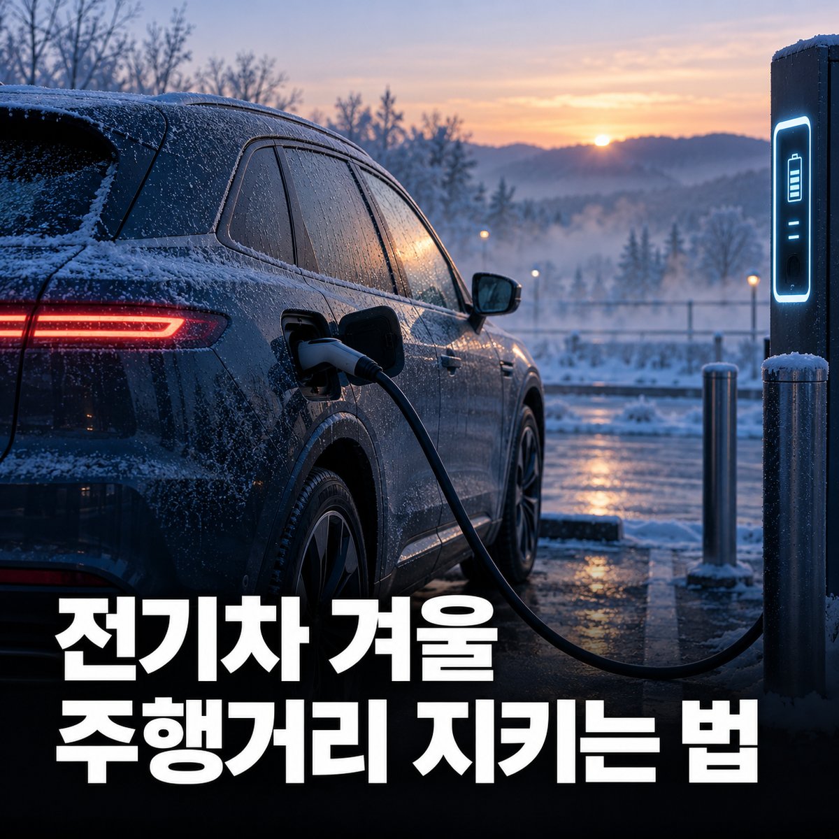 전기차 겨울 주행거리, 저온 인증 수치 확인과 출발 전 예약 공조로 덜 줄이는 법