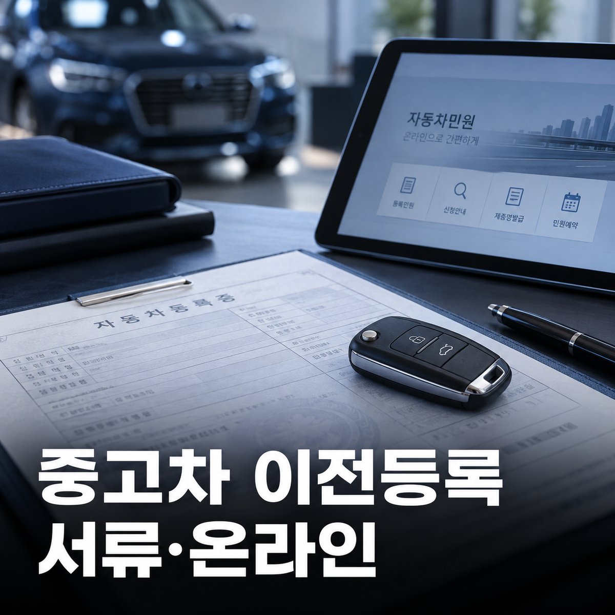 중고차 이전등록, 자동차365·방문 구비서류와 온라인 가능 조건