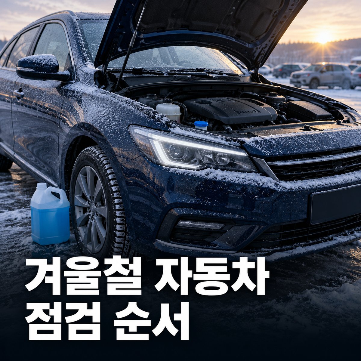 겨울철 자동차 점검 순서, 배터리·부동액·타이어·워셔액을 첫 한파 전에